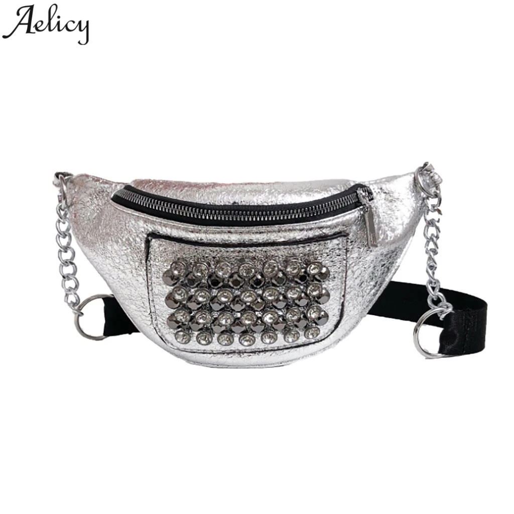 Aelicy Bling Squeice поясная сумка женская уличная нагрудная Персонализированная модная