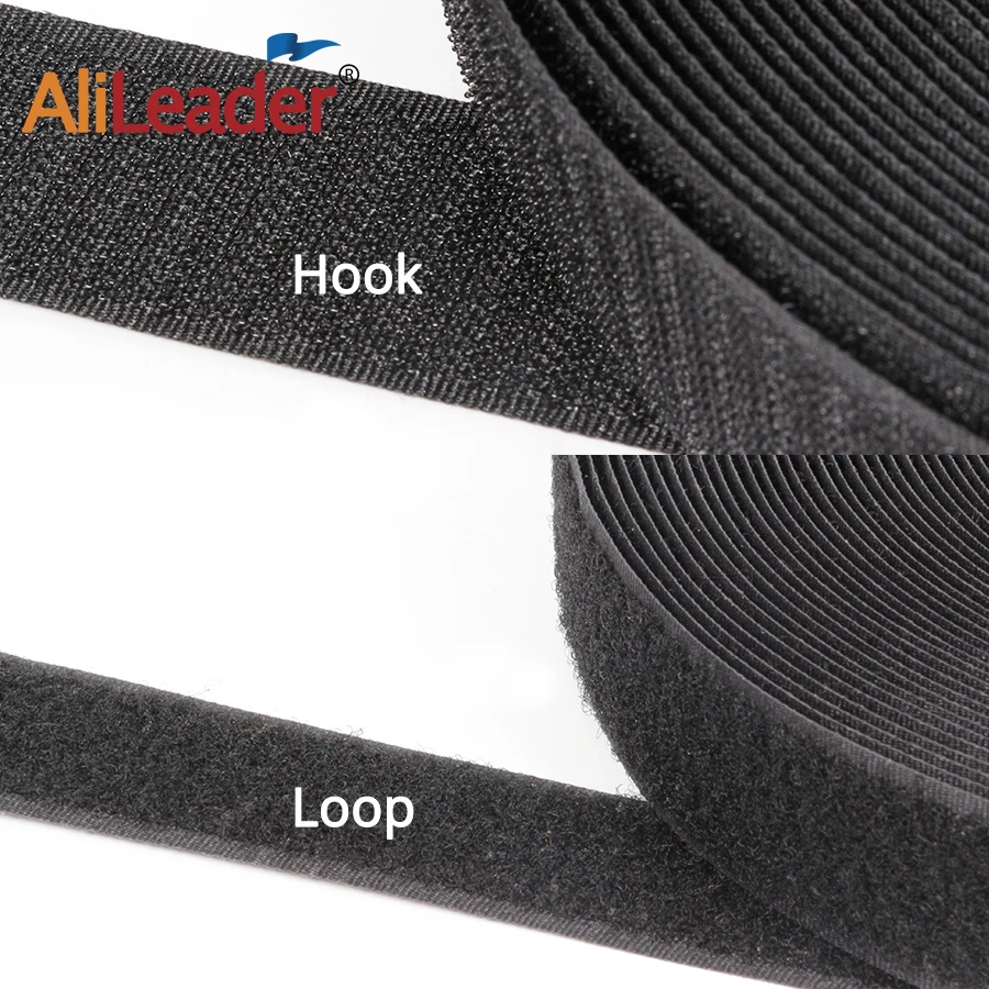 Самоклеющаяся лента на липучках 25 метров черный и белый цвета с крепкими