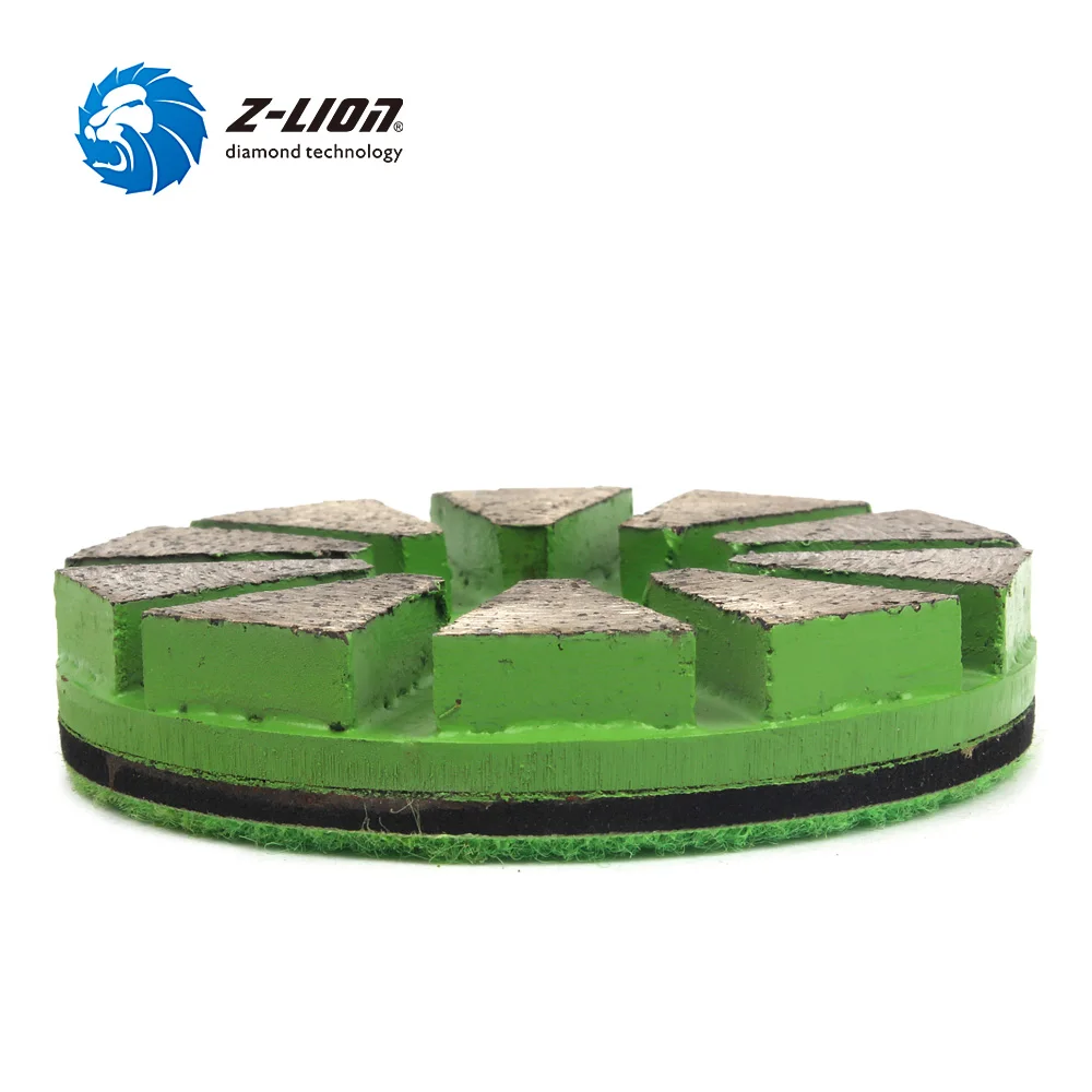 Z-Lion " зернистость 30# металлическая полировальная площадка шлифовальные колодки 80 мм бетонный пол шлифовальная площадка толщина 8 мм сегмент пол шлифовальный диск