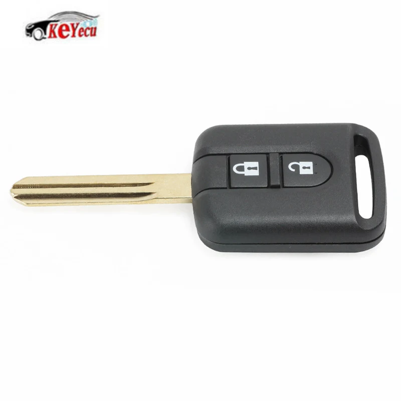KEYECU дистанционный передатчик брелок 2 кнопки 433 МГц ID46 для Nissan X-trail Navara Micra K12 5WK4 876/818