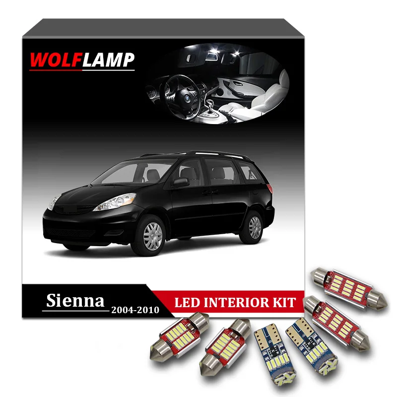 Wolflamp 15 шт. белые ледяные синие ламсветильник для автомобиля s 2004 2010 Toyota