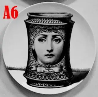 8 дюймов, популярные европейские изготовленные на заказ 21 см Милан rosenthal Piero fornasetti тарелки дизайн подвесная декоративная тарелка Diva настенная подвеска - Цвет: F