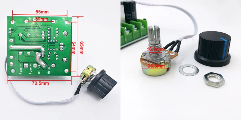 10A контроллер скорости двигателя постоянного тока PWM контроллер 12 V-40 V 0,01-400 W