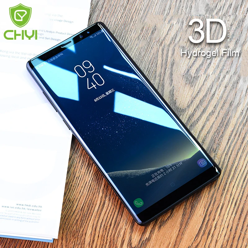 Изогнутая 3d-пленка CHYI для Samsung Galaxy Note 8 защитная пленка экрана Note8 с наногидратором