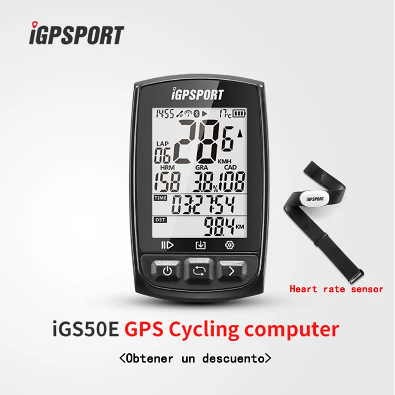 I gps порт gps iGS50E велосипедный Компьютер Водонепроницаемый IPX7 ANT+ беспроводной Спидометр велосипедный Цифровой Секундомер Велосипедный спидометр