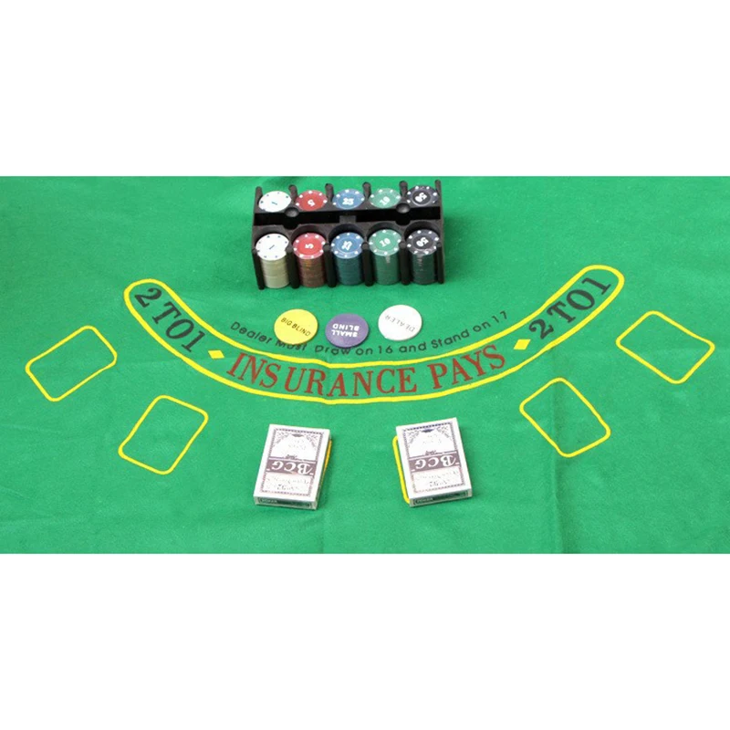 Супер Сделка 200 Техасский покерный набор для торга покерных фишек черного Джека