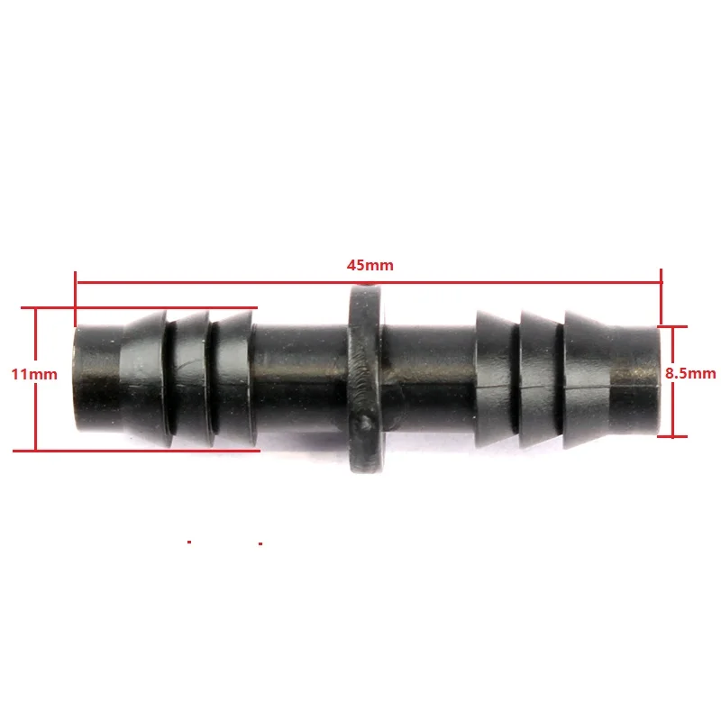 Соединители для шланга орошения прямые Зазубренные соединения 8/11 мм/9/12 мм