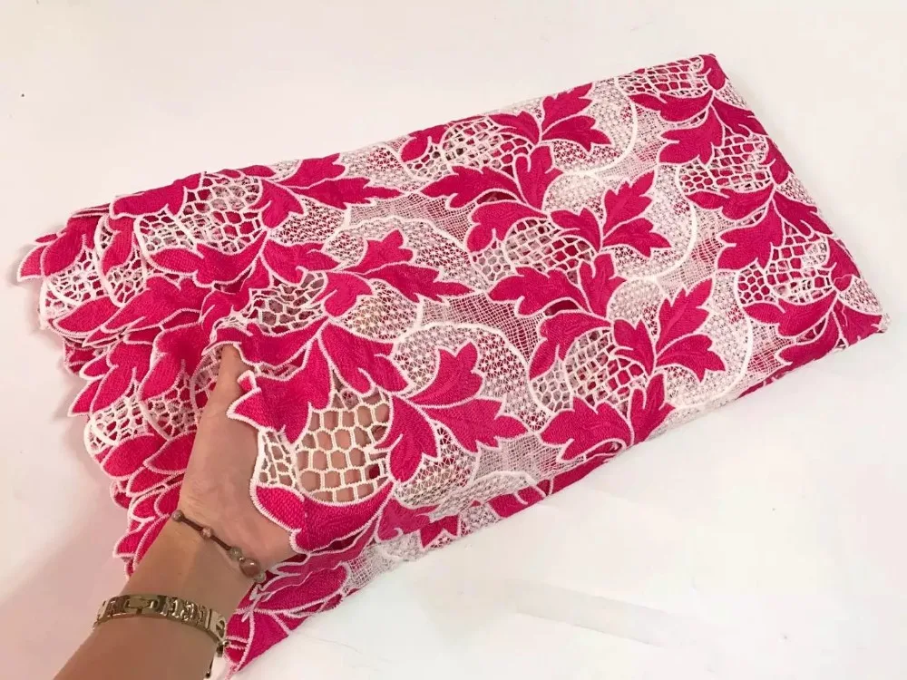 Буле Нигерия торжественное платье двойной цвет африканский шнур кружевной ткани