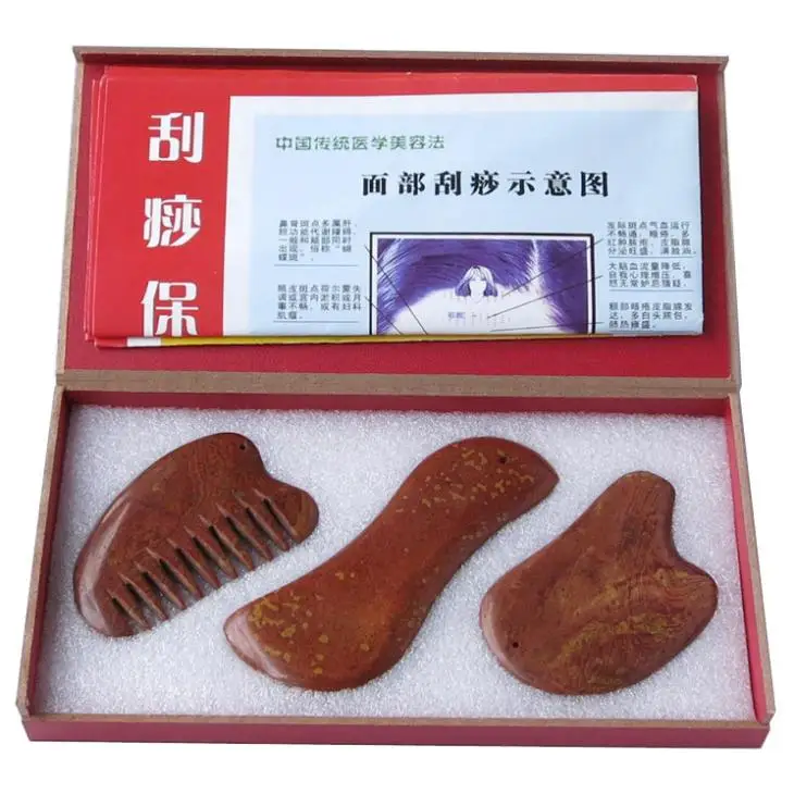 Высококачественный 100% натуральный SI контейнер красный бянский камень массажер