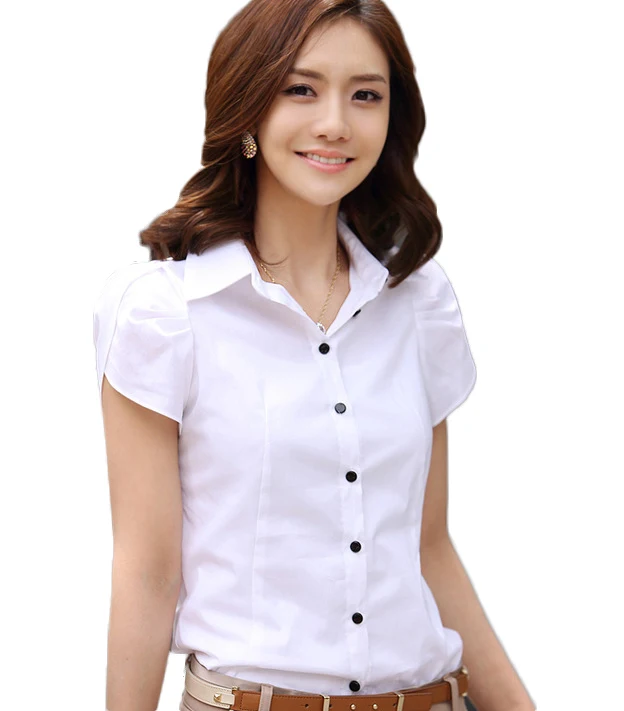 blouse 03 Плюс Suze 4XL 5XL Летняя женская рубашка Новинка короткий рукав ol Элегантные Топы и блузки белые шифоновые блузки одежда для офиса - Цвет: blouse 03