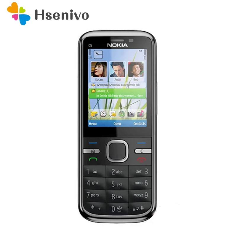 C5 Nokia C5-00 разблокированный мобильный телефон 3MP/5MP камера 3g gps Bluetooth FM C5-00 мобильный телефон дешевый телефон