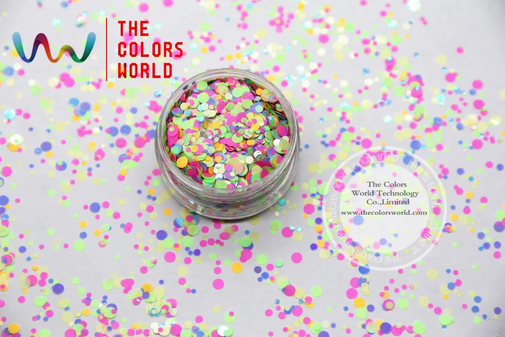 _ Смешанные размеры смешанные цвета круглая точка форма для ногтевого дизайна и