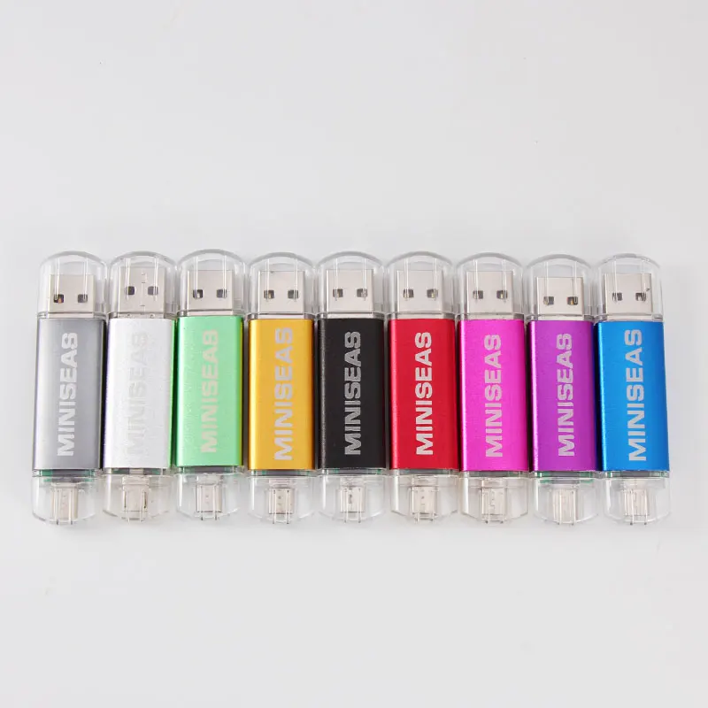 Miniseas Usb флеш накопитель OTG 64 ГБ 32 смартфон Флешка 8 Гб внешний micro usb карта памяти