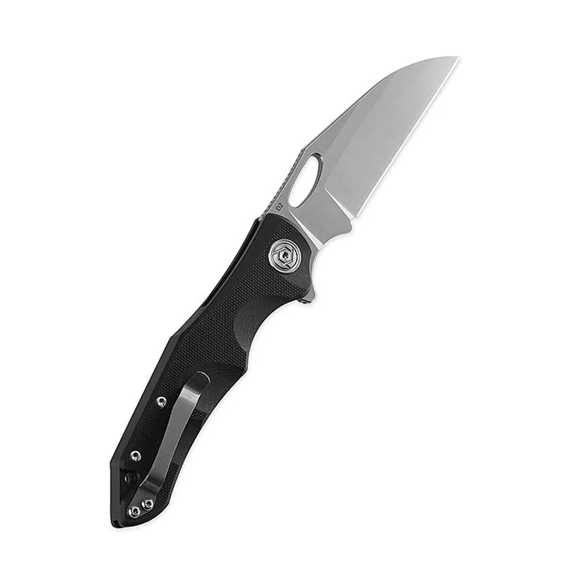 Black CH D2 стальной тактический складной карманный нож G10 Ручка для кемпинга, спасательных походов, рыбалки, охоты, самообороны, EDC инструменты - Цвет: Black
