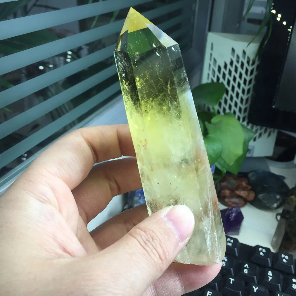 200 г AAA + прозрачный камень natuurlijke stenen en mineralen цитрин кварцевые кристаллические