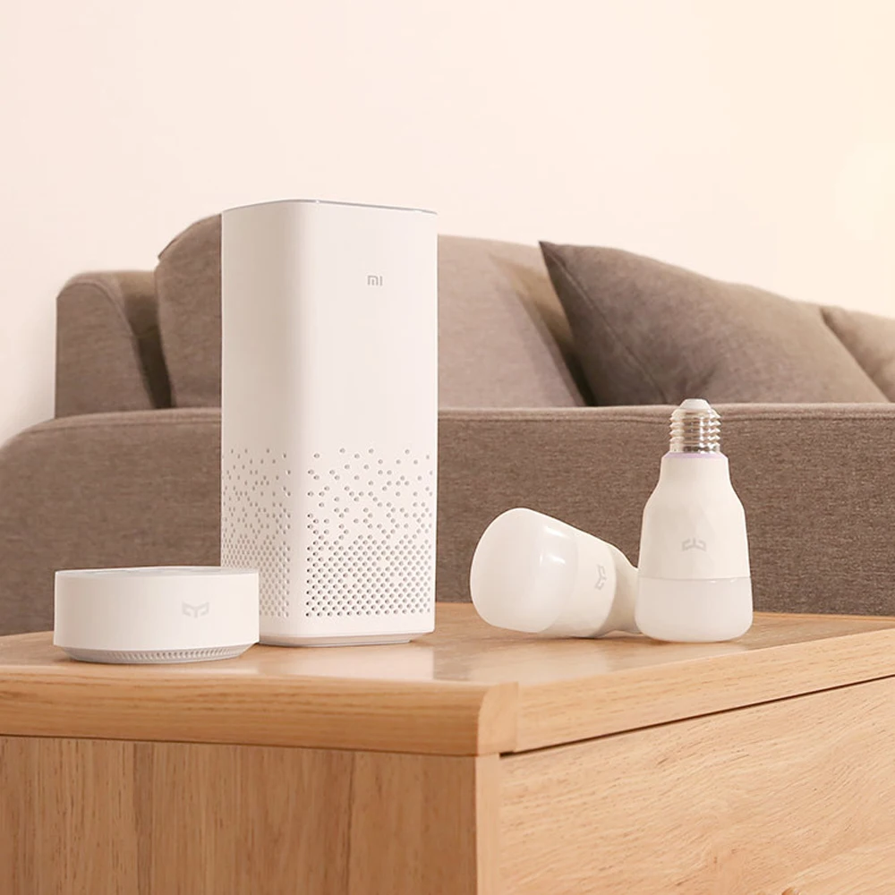 (Обновленная версия) умная Светодиодная лампа Xiaomi mijia yeelight цветная 800 люмен 10 Вт E27