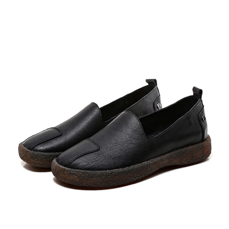 Новинка женская обувь из натуральной кожи мокасины Лоферы для мам мягкая удобная