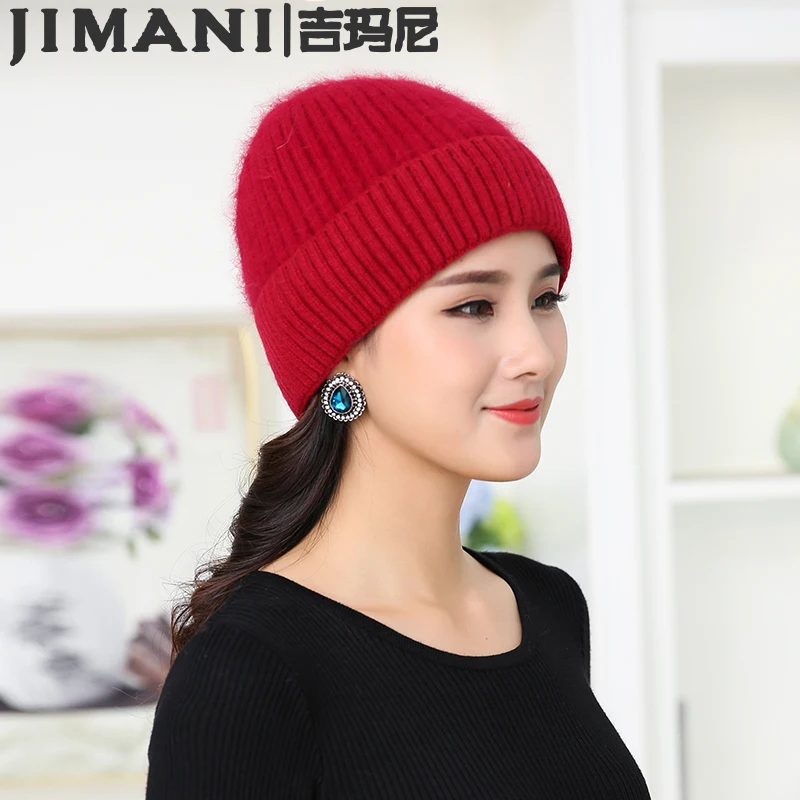 Женщины Осень Зима вязаная шапка берет модные шляпы вязать шерсти женские хлопок