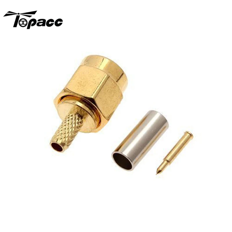 Высокое качество 5 шт. SMA Мужской 50-1.5 РФ разъем для RG174 RG316 LMR100 кабель ‎FPV-системы