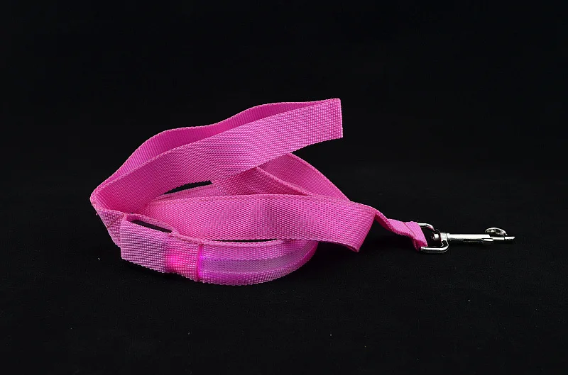 Нейлоновый светодиодный светящийся поводок для собак Ночная безопасность