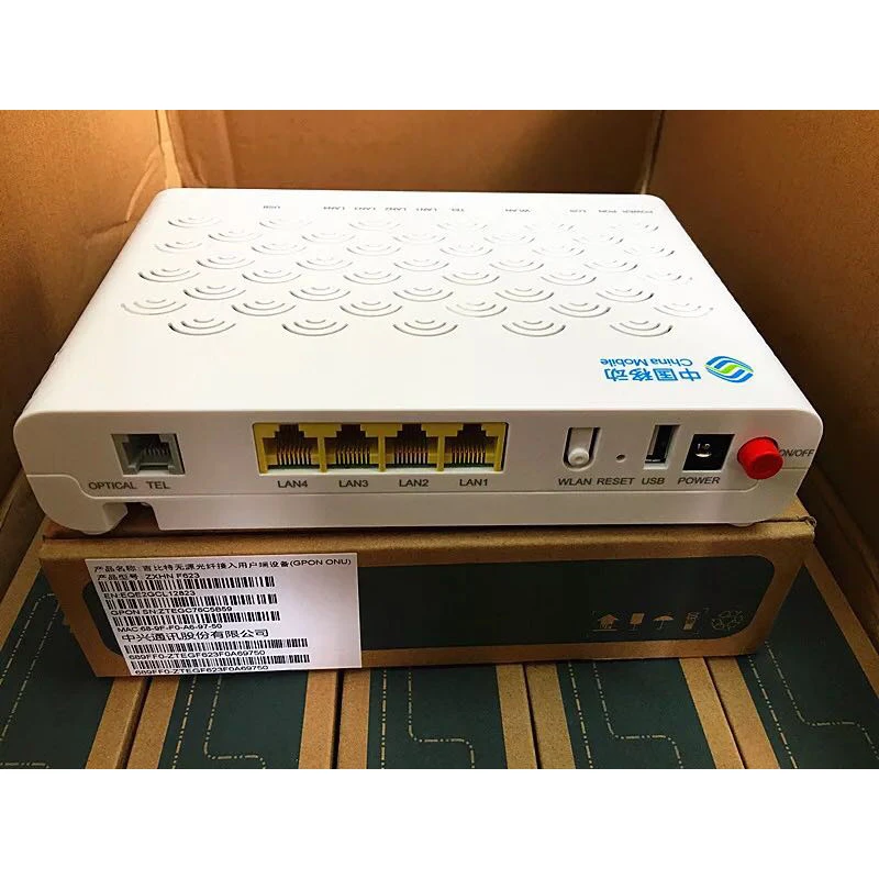 Новая английская версия ZTE GPON маршрутизатор ZXA10 F623 ONU/ONT с 1GE + 3FE Голос WIFI usb
