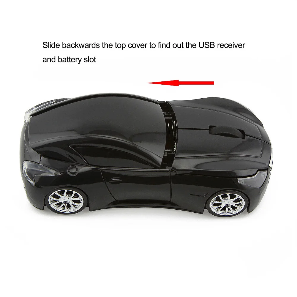 CHYI беспроводная мышь Infiniti Спортивная Автомобильная мышь 2,4 ГГц USB компьютерные мыши оптический светодиодный светильник Mause 112*55*36 мм