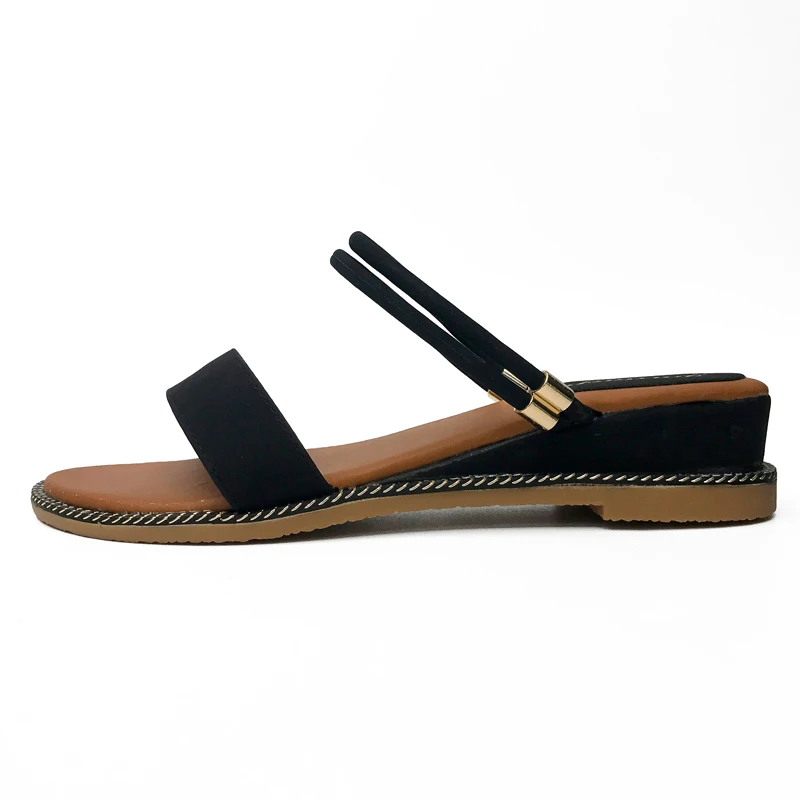 Новые летние женские туфли в стиле ретро Брендовые шлепанцы с широким ремешком