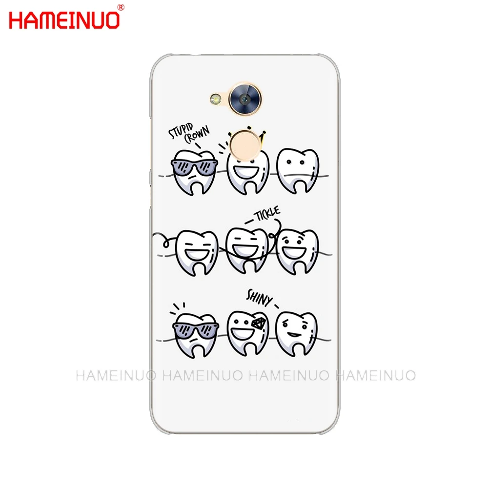 HAMEINUO Стоматолог Зубной увенчанный зуб крышка чехол для телефона для huawei Honor 10 V10 4A 5A 6A 7A 6C 6X7X8 9 LITE - Цвет: 41523
