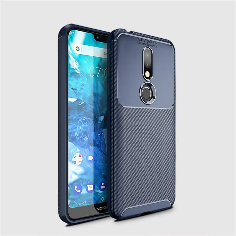 Чехол для Nokia 7 1 с полной защитой Мягкий Силиконовый противоударный чехол