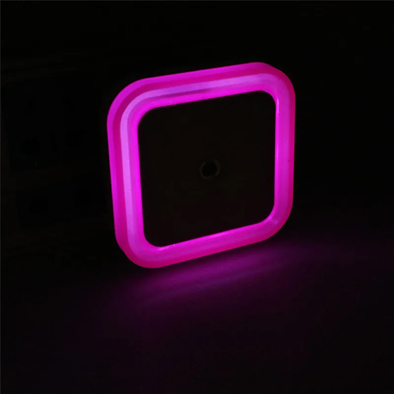 Pink Новинка, ЕС, США, штекер, светильник, датчик, светодиодный, Ночной светильник, детская прикроватная лампа, ночник, светильник для сна, для детей, спальни, лестницы - Испускаемый цвет: Pink