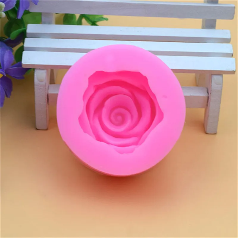 3D Cake Mold Flower Bloom Rose Shape Silicone Moulds Fondant Soap Cupcake Jelly Candy Chocolate Decoration Baking Tool | Дом и сад