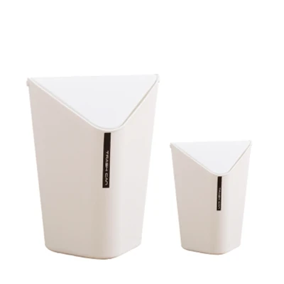 9 Desktop Mini Waste Bins Creative Quality Plastic Paper Garbage Home Office Kitchen Bathroom Corner Dustbins Cleaning Accessories - Цвет: 9
