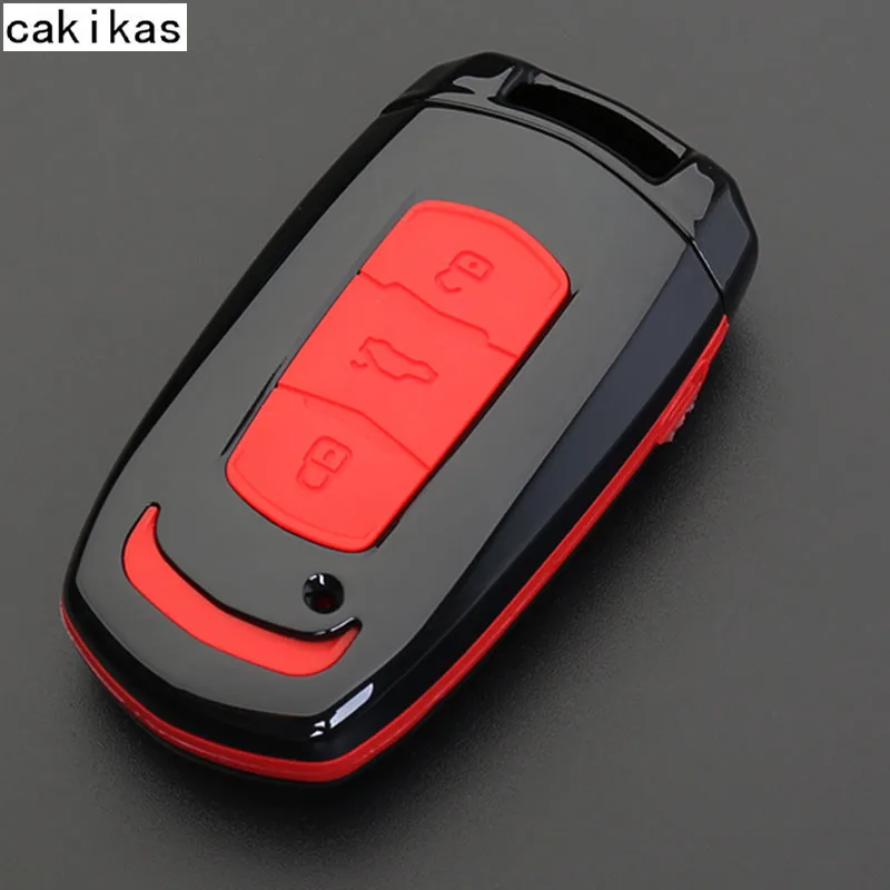 Carbon Fiber Silicone Car remote key case for Geely Atlas Boyue NL3 EX7 Emgrand X7 EmgrarandX7 SUV GT GC9 borui | Автомобили и