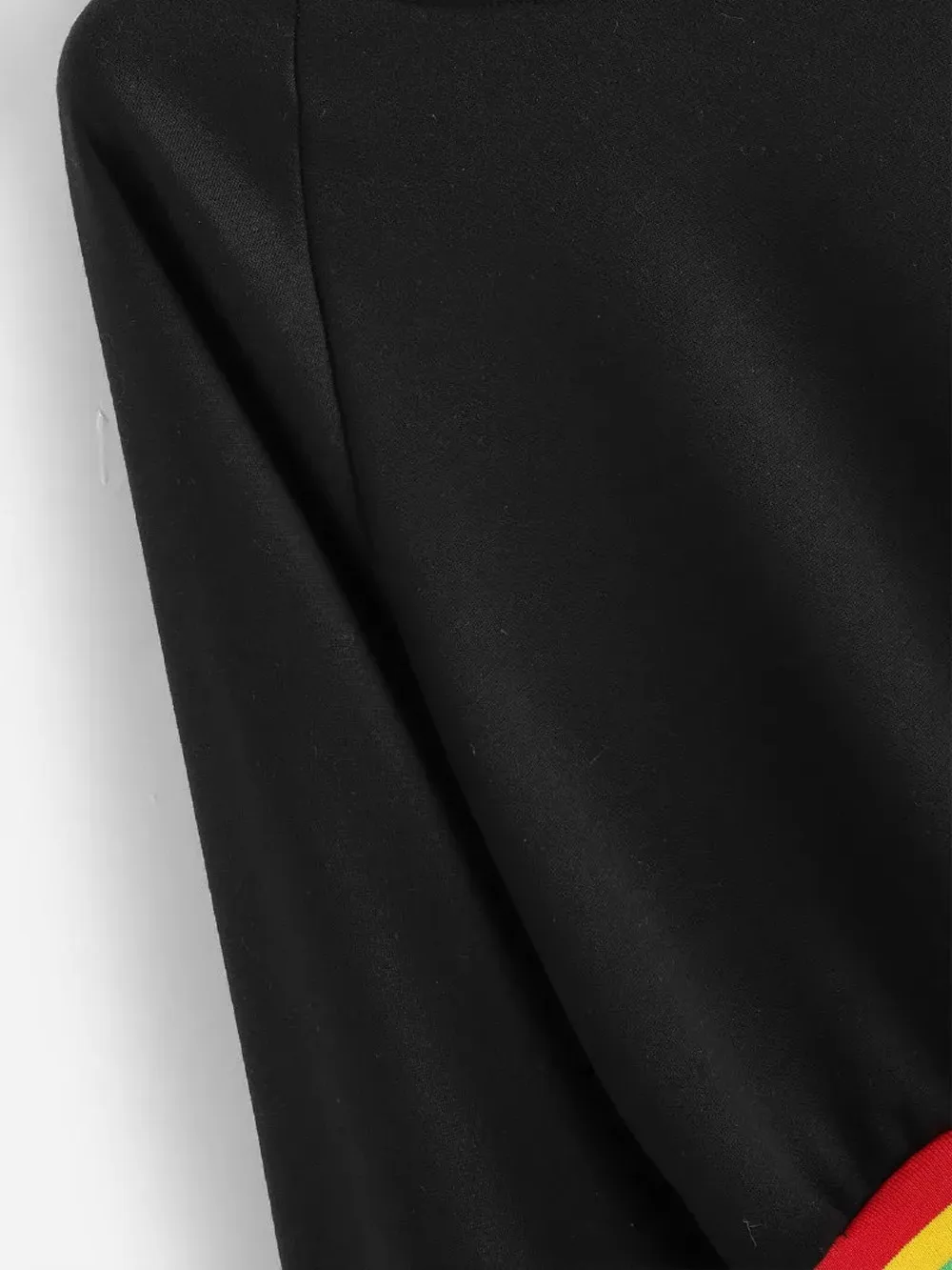 С длинным рукавом и радужным полосатым лоскутным дизайном женское Радужное