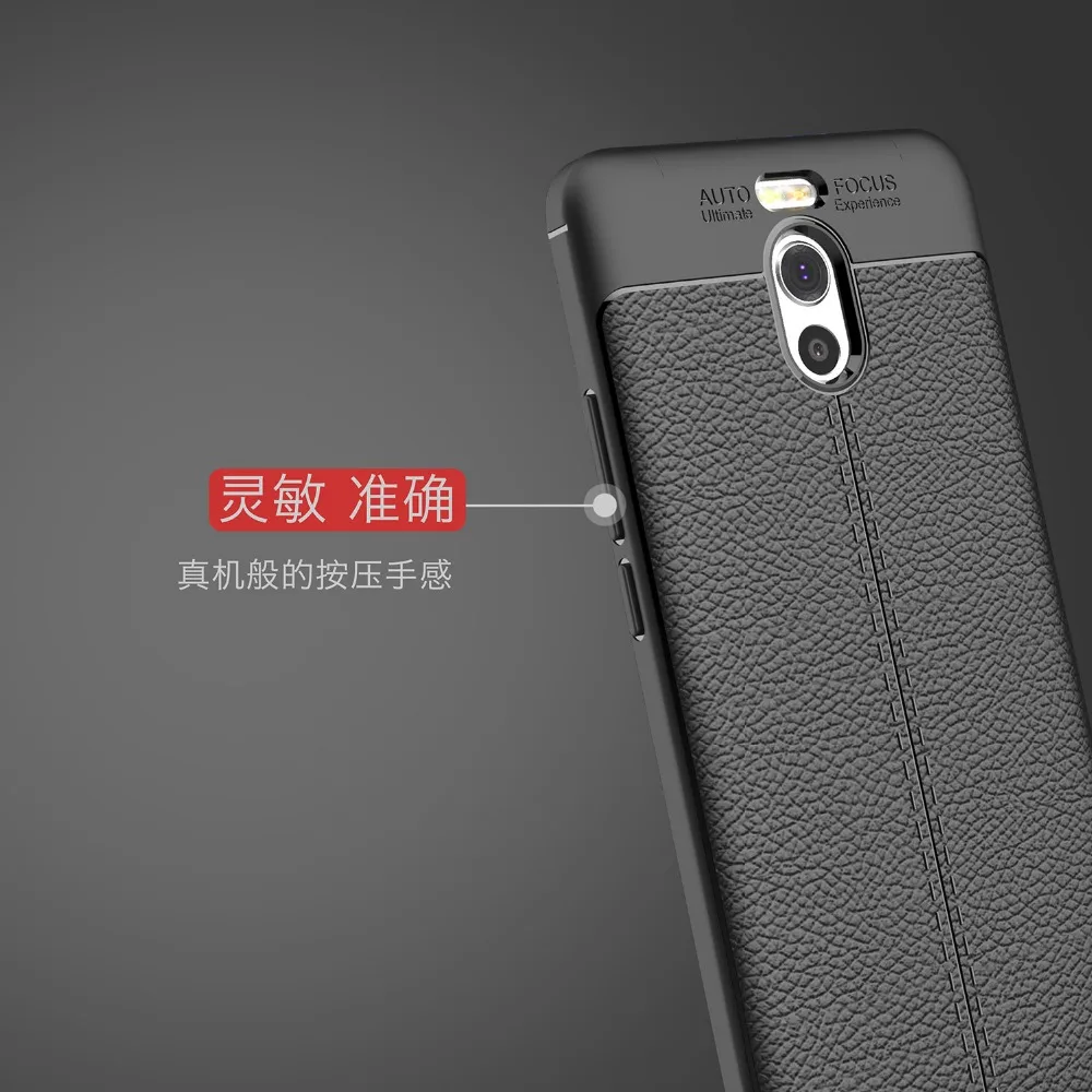 Ultra Thin Shockproof Cover For M6 Note Luxury Litchi Skin PU Leather Coated TPU Back Case For Meizu Note 6 Protective Cases