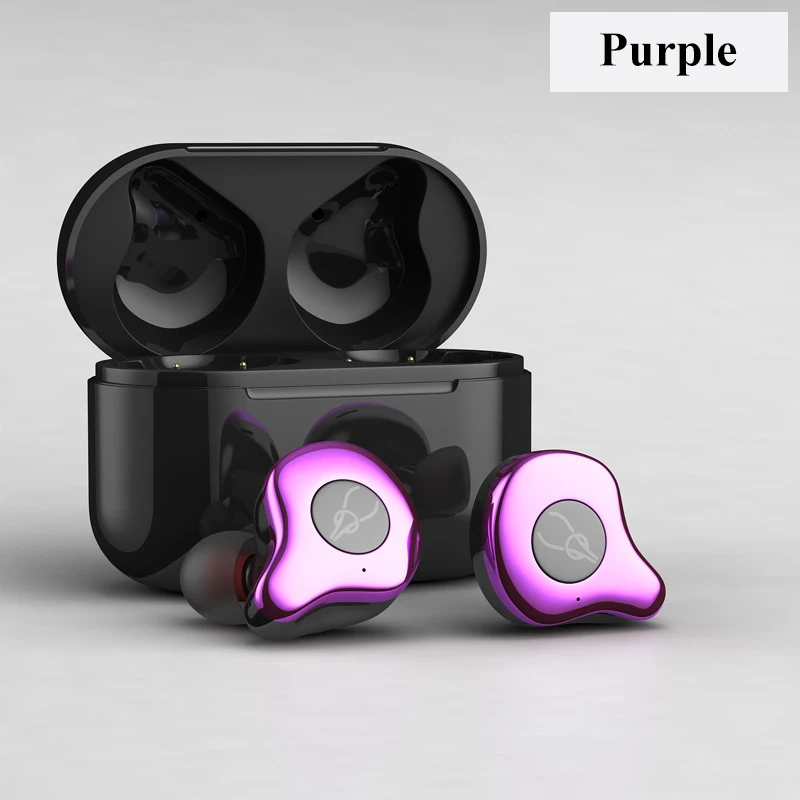 image show Twins Bluetooth 5.0 Dual True Wireless Earphones Bluetooth Earphone Sports In-Ear Earbuds Waterproof Headset Wireless Charging - Цвет: image show