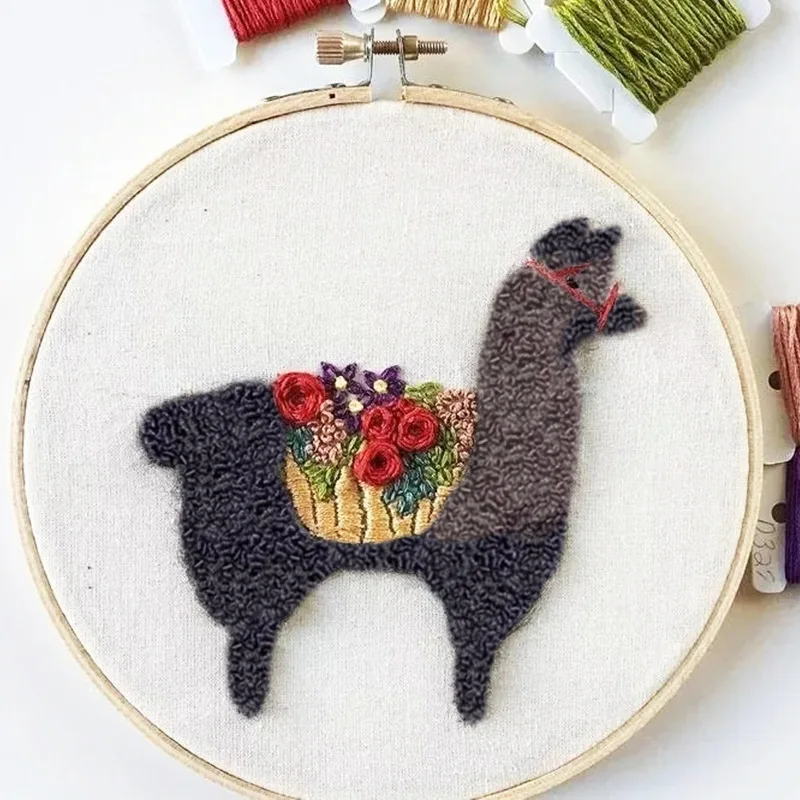 Embroidery Diy Handmade Kits Animal 3d Ribbon Embroidery Handmade Embroidery Flower Embroidery Applique Cross Stitch Ribbon