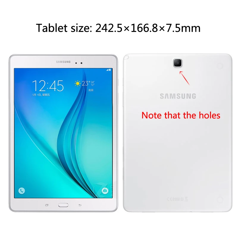 Для Samsung GALAXY Tab A 9 7 T550 T555 P550 P555 Съемная Bluetooth клавиатура Портфолио Folio PU кожаный