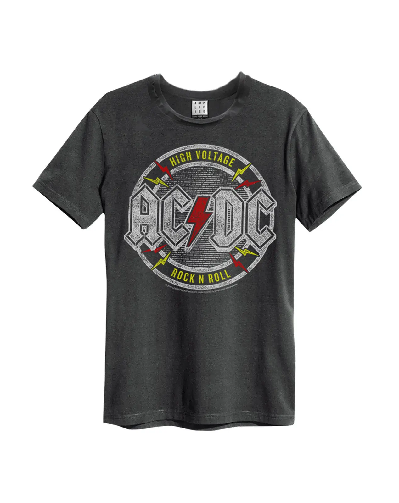 AC/DC Высокое напряжение Футболка-усиленная одежда-новая и официальная Обычная