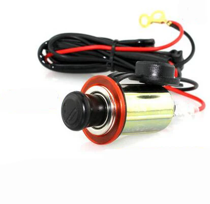 12v 150cmcable DC12V/24 V автомобильный прикуриватель автомобиля/мотоцикл изменение мощность Прикуриватель разъем и предохранитель& провод - Название цвета: 12v 150cmcable