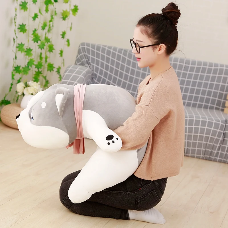 50 см Прекрасный реалистичный Сибирский хаски плюшевый чучело игрушки животных