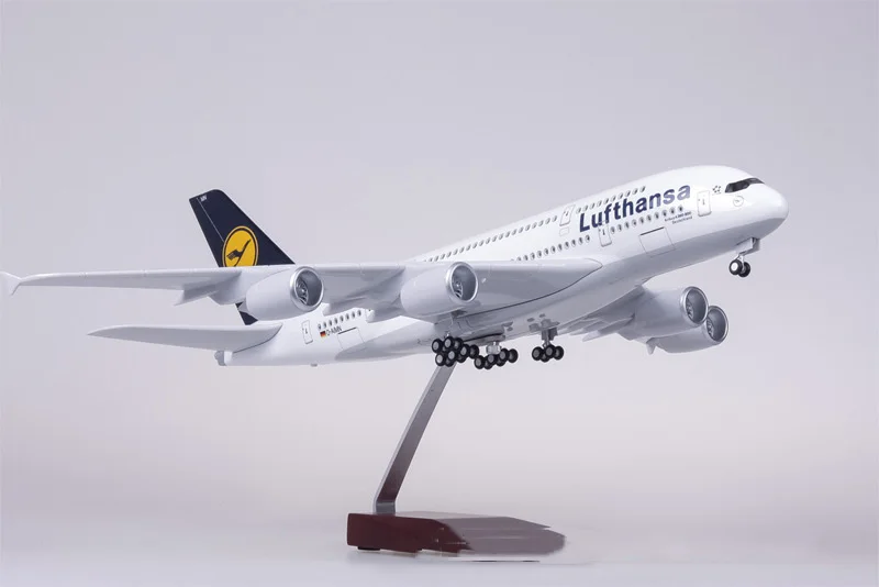 1/160 масштаб 50,5 см самолет Airbus A380 Lufthansa модель самолета Германия отлитая модель самолета пластиковая Смола самолет для сбора