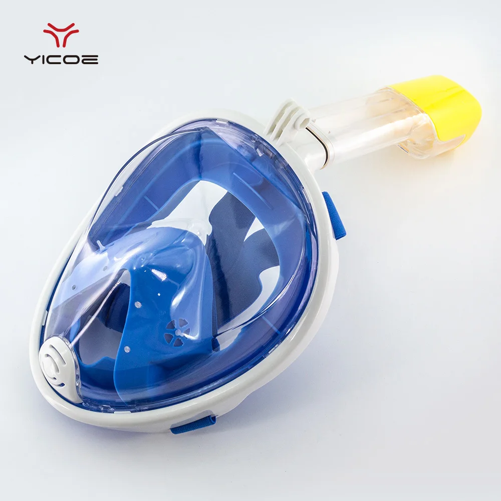 Маска для плавания и дайвинга очки подводного с полным лицом стеклянный набор Gopro