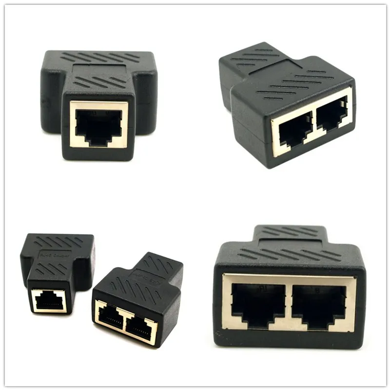 Сетевой кабель RJ45 1-2 способа разъем сетевой адаптер разъём разветвитель для