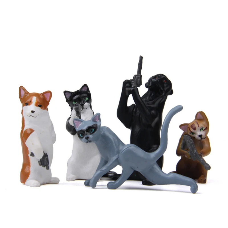 5 шт. декоративная игрушка в виде кошки собаки | Дом и сад