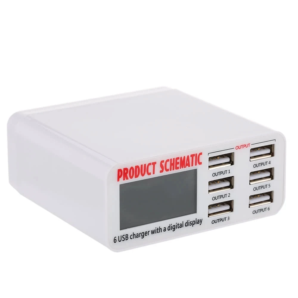 USB-зарядка 3 0 6 портов А адаптер разветвитель быстрая зарядка док-станция с