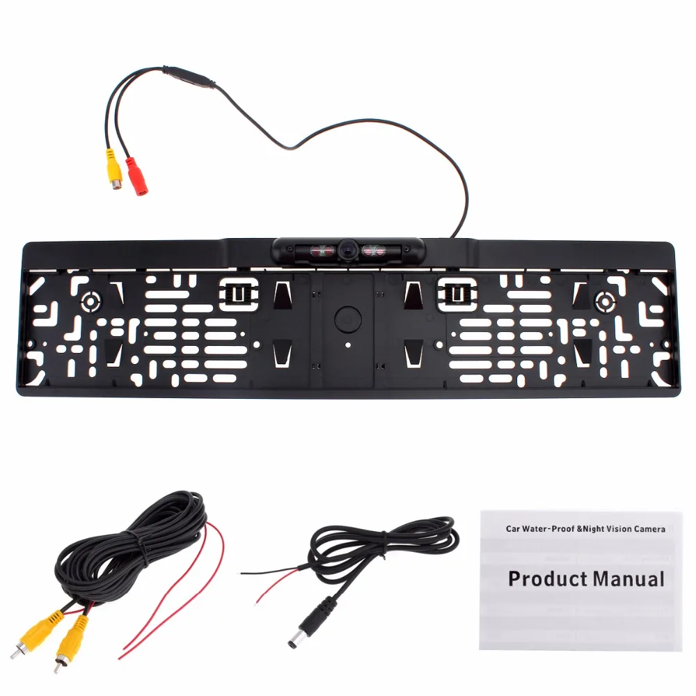 Автомобильный парктроник с рамкой для номерного знака ЕС камера заднего вида