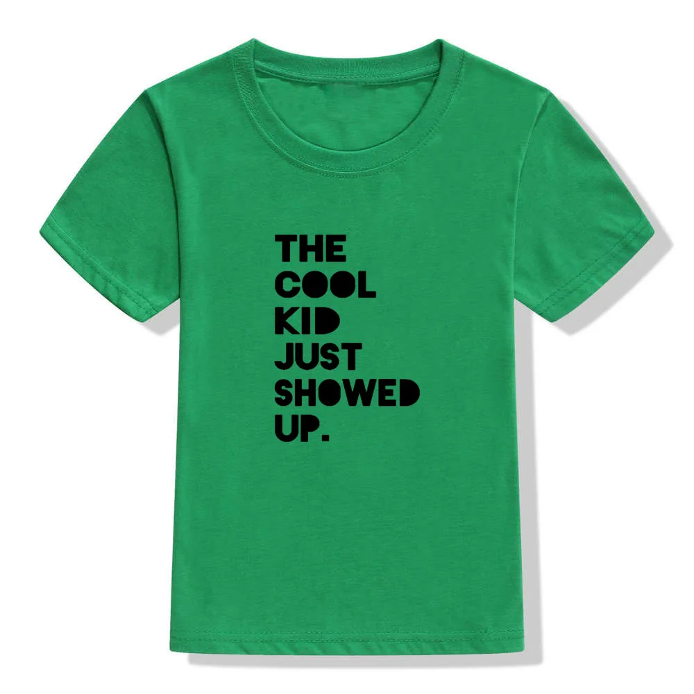 Camiseta con estampado de letras para ni&ntilde;os y ni&ntilde;as, ropa de verano, camisetas bonitas-3