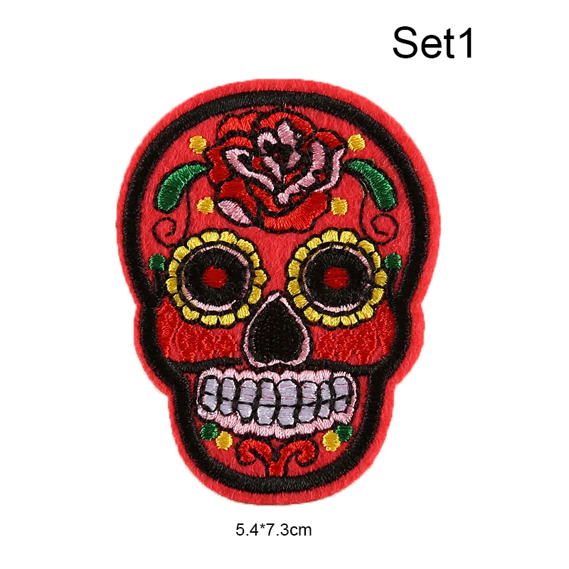 2 шт./компл. Череп патч пришить/утюг на аппликация Одежда Платье завод шляпа