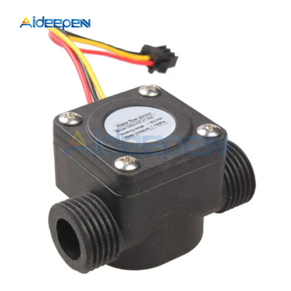 G1 /2 4-точечный датчик расхода воды пульт управления расходомер 1-30 л/мин 1 75 МПа